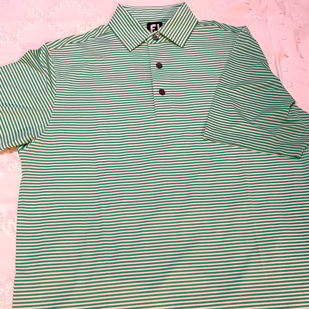 Men’s Titleist FJ Golf Polo - Green/White